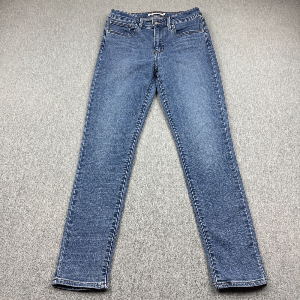 Levis 721 Jeans Womens 27 Blue High Rise Skinny Zip Fly Classic Slim Fit Stretch